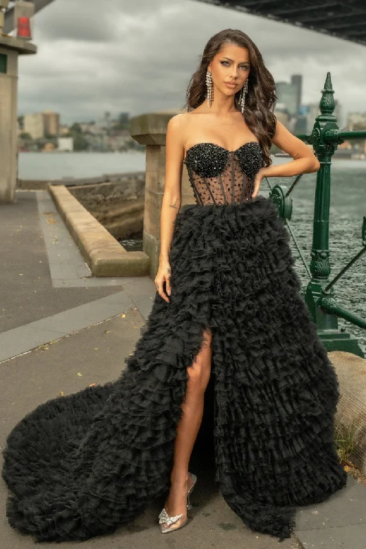 Flash Sale Portia and Scarlett PS24759 Long Formal Beaded A Line Prom Dress
