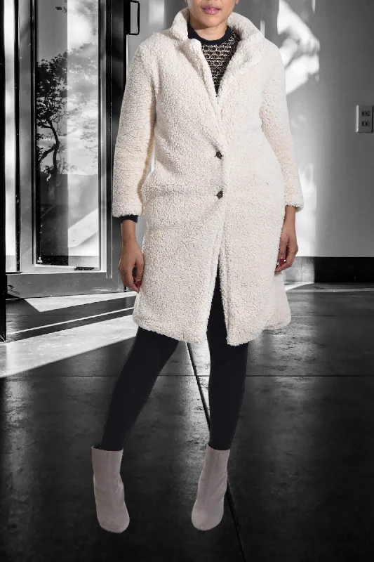 Must-Have Deals Cream Sherpa Fleece Coat