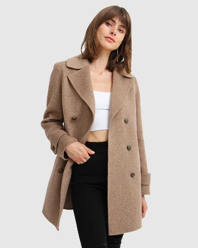 Price Reduction Liberty Sherpa Collar Wool Blend Coat