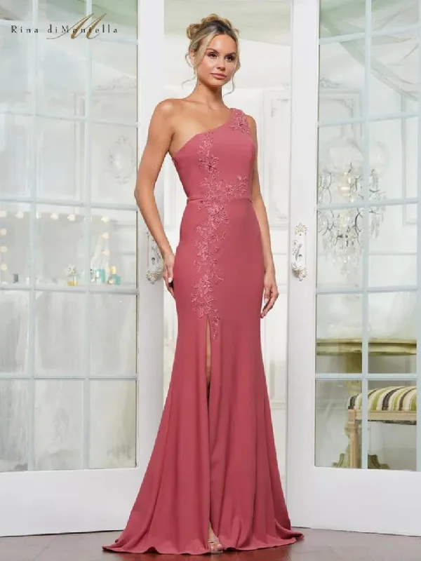 Weekend Flash Sale Rina di Montella RD3240 Long Beaded Floral Fitted Formal Dress