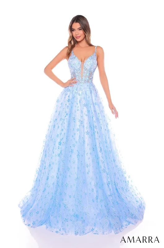Price Drop Alert Amarra 88119 Long A Line Formal Glitter Prom Dress