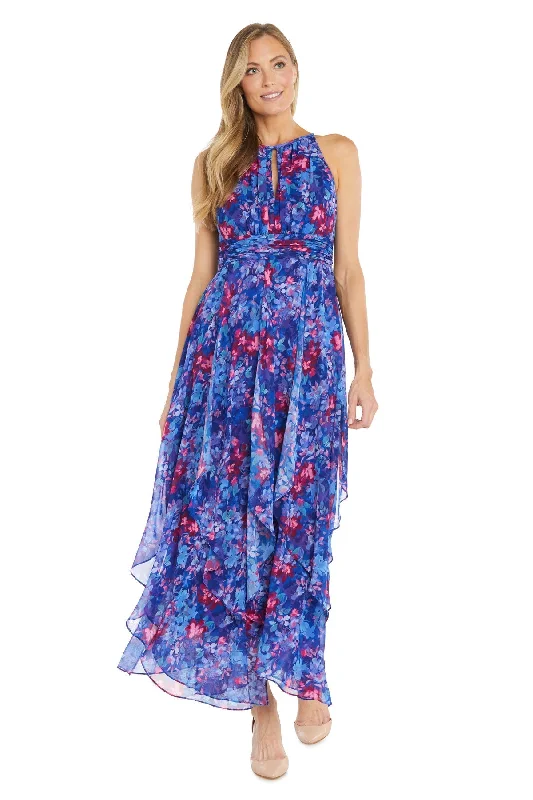Clearance Sale R&M Richards 3048P Printed Long Formal Petite Dress