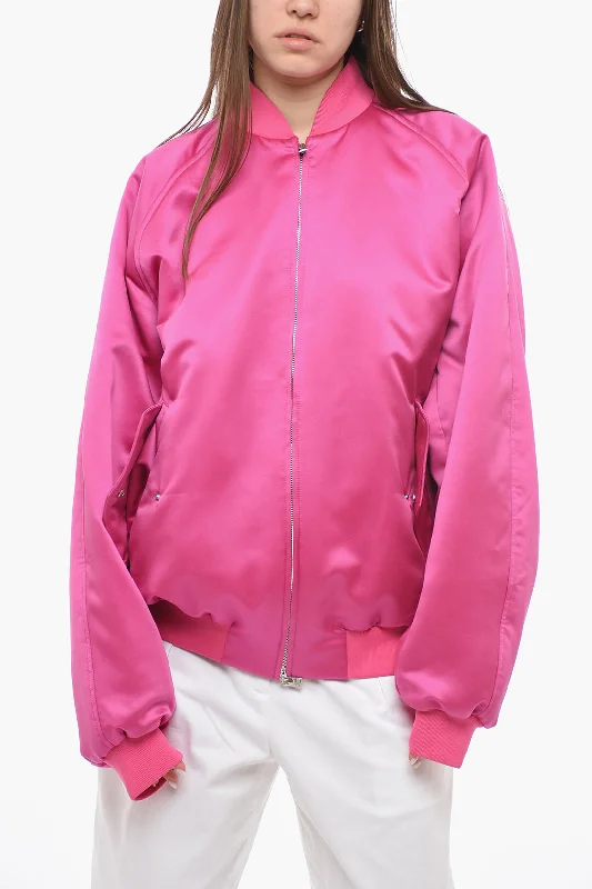 One-DAY Sale The Andamane Satin LUPE Bomber Jacket