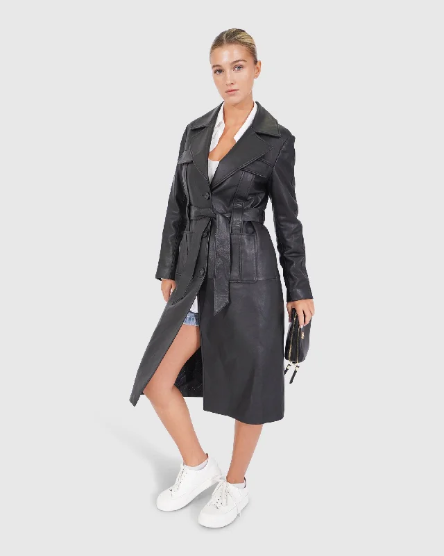 Price Drop Unstoppable Leather Trench