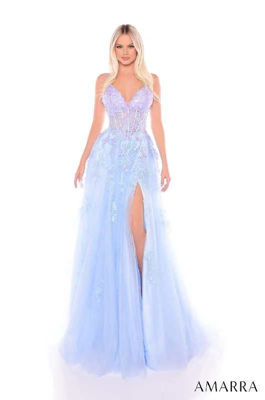 Big Discounts Amarra 88115 Long Formal A Line Evening Prom Dress