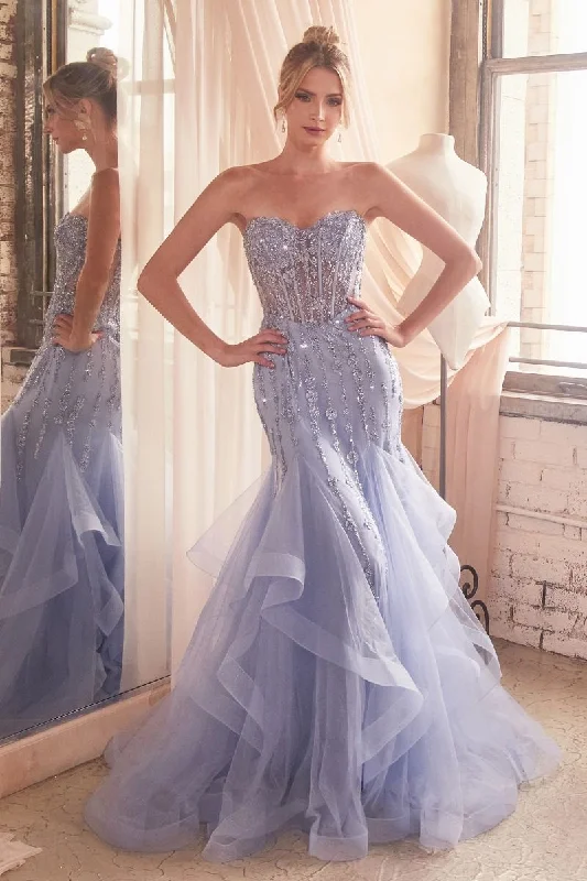 Price Rollback Cinderella Divine CD332 Long Mermaid Formal Evening Prom Gown