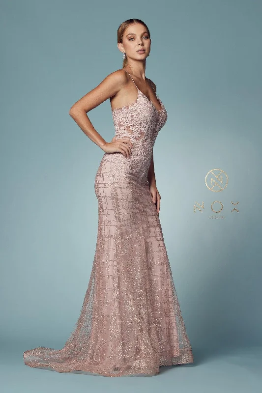 Deal Alert Sexy Formal Long Prom Dress Rose Gold