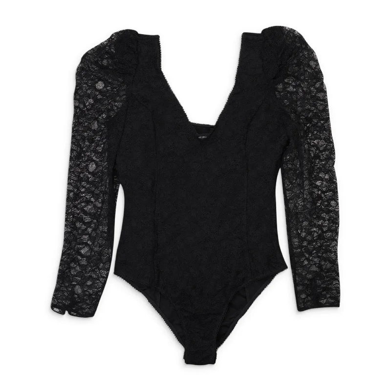 Crazy Deals CALLIPYGIAN LACE BODYSUIT BLACK BODY SUIT