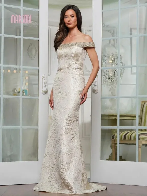 Extra Savings Marsoni MV1346 Long Fitted Formal Dress