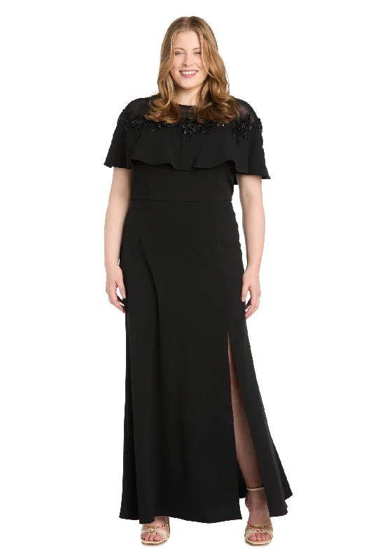 Savings Galore R&M Richards 6134W Long Formal Plus Size Dress