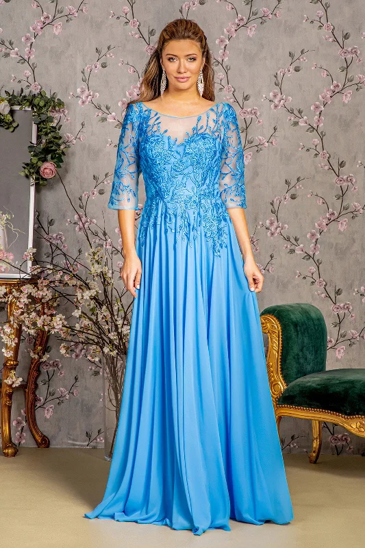 Price Reduction Beaded Long Formal Mother of the Bride Dress