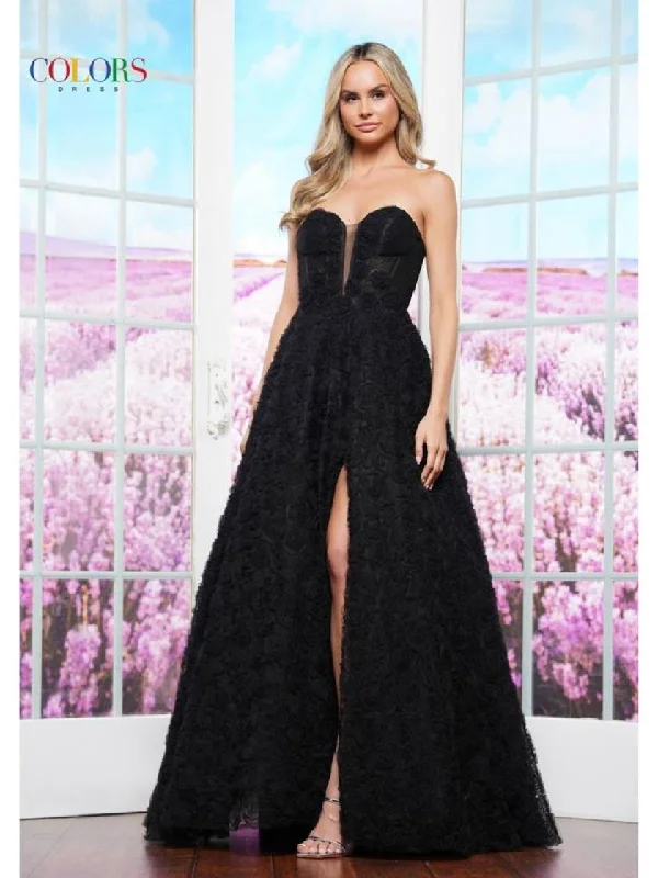Limited Time Discount Colors 3507 Long Ball Gown Fitted Formal Prom Dress
