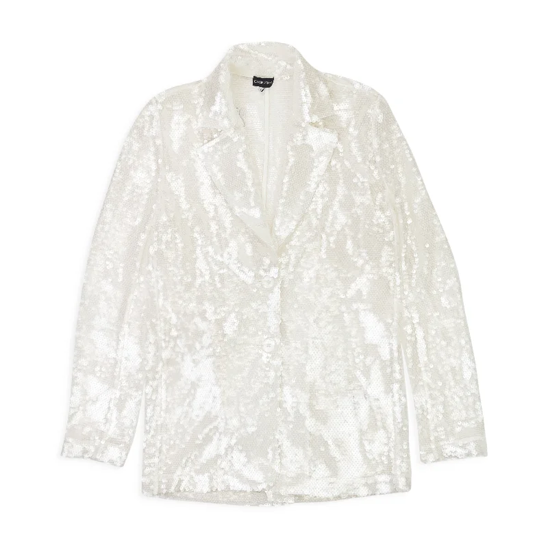 Early Access CALLIPYGIAN SEQUIN CLEAR BLAZER