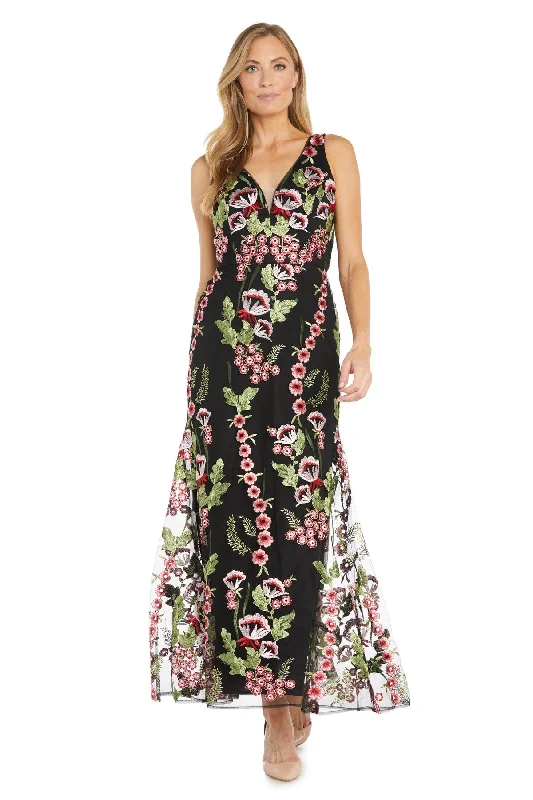 Huge Discounts R&M Richards 1855 Long Floral Evening Formal Dress