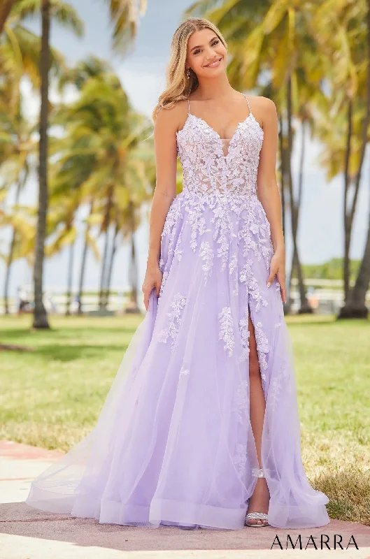 Mega Sale Amarra 88624 Long Formal A Line Glitter Prom dress
