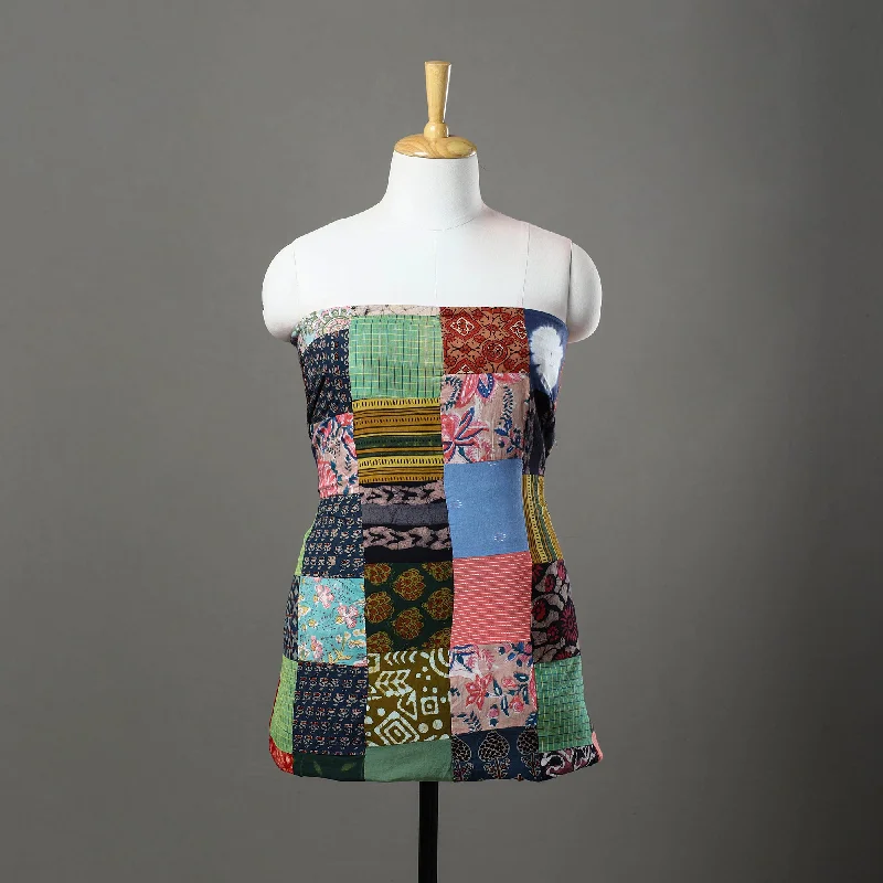 Exclusive Preview Multicolor - Handcrafted Patchwork Cotton Kurta Material (3m) 55