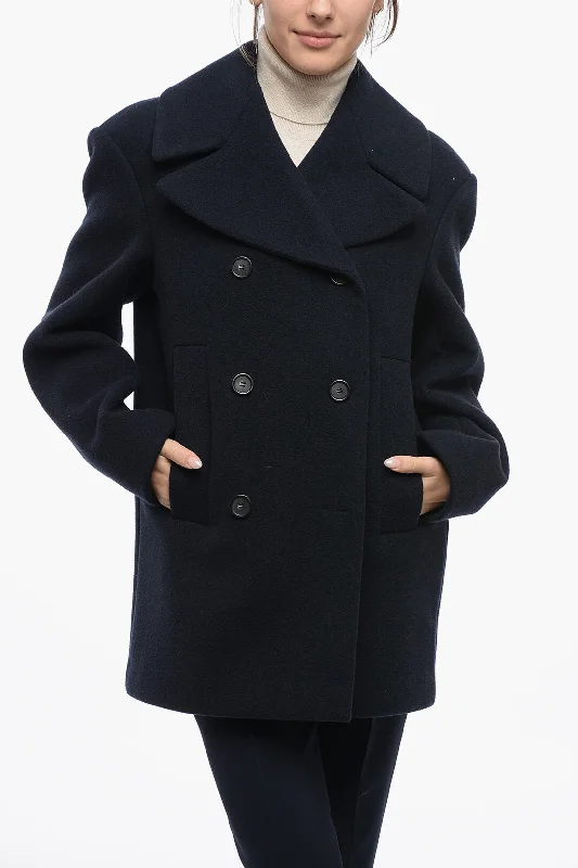 Limited Time Offer Sportmax Cashmere-Blended Double-Breasted Coat