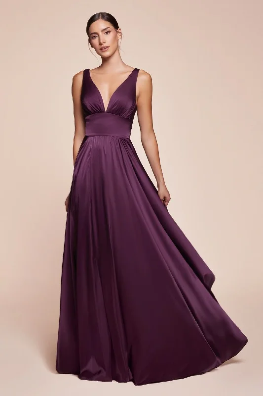 Amazing Deals Cinderella Divine CD7469 Long Prom Dress Evening Gown Eggplant
