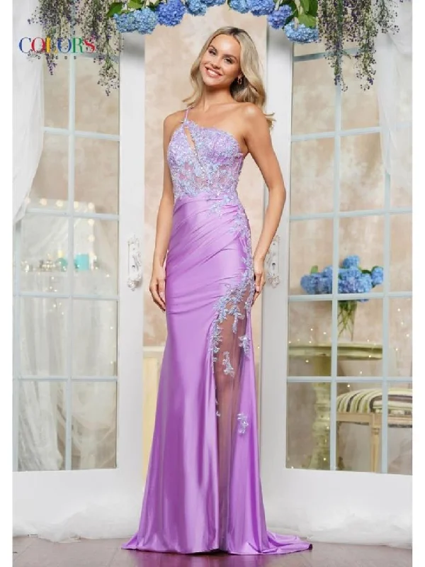 Mega Deal Colors 3513 Long Formal Fitted Evening Prom Dress