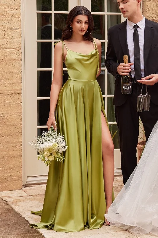 Super Bargain Cinderella Divine BD104 Classic Formal Bridesmaids Prom Dress Greenery
