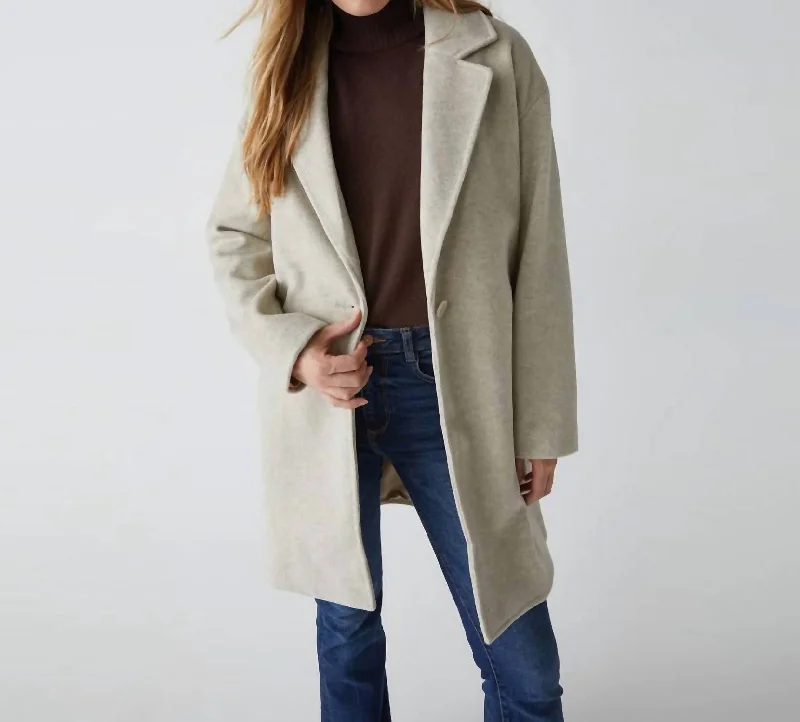 Price Fest Ada Coat In Oatmeal