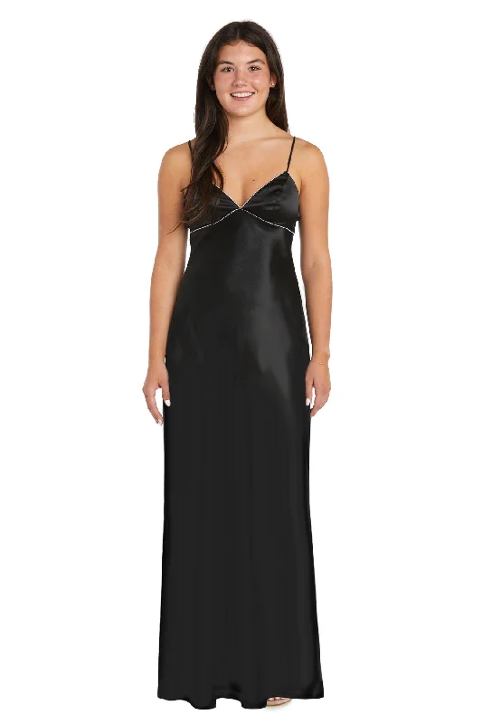 New Markdowns Morgan & Co 10040N Long Fitted Formal Prom Dress