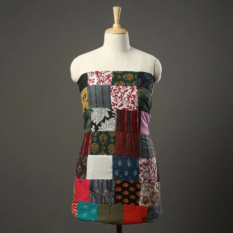 Today’s Deal Multicolor - Tukdi Kaam Patchwork Cotton Kurta Material - (2.9 meter) 19