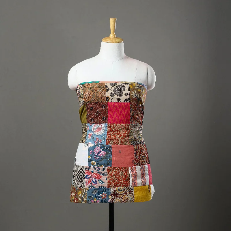 Price Smash Multicolor - Handcrafted Patchwork Cotton Kurta Material (3.2m) 51