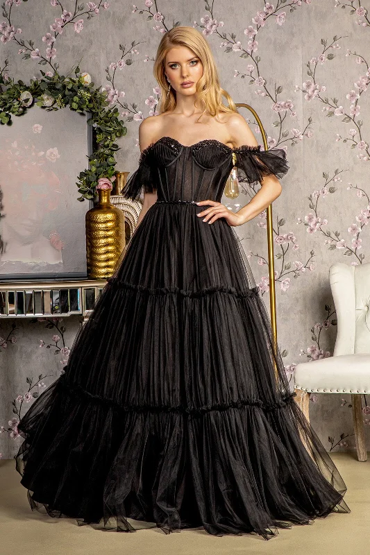 Shop and Save Sequin Formal A Line Long Prom Dress