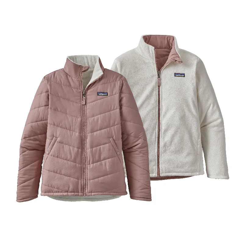 Massive Deals Girls' Reversible Snow Flower Jacket