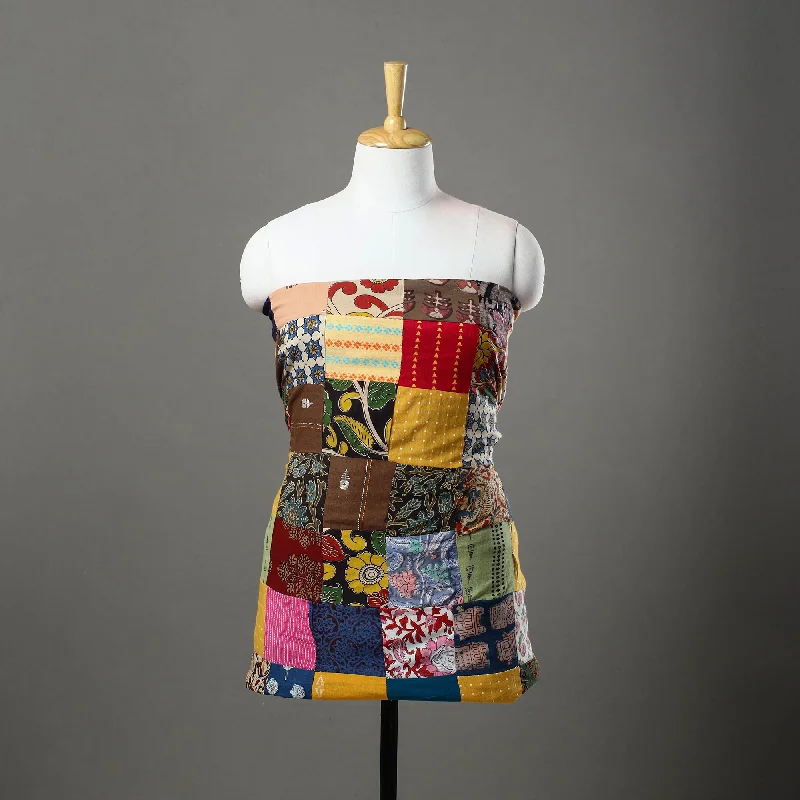 Price Drop Alert Multicolor - Handcrafted Patchwork Cotton Kurta Material (3m) 38