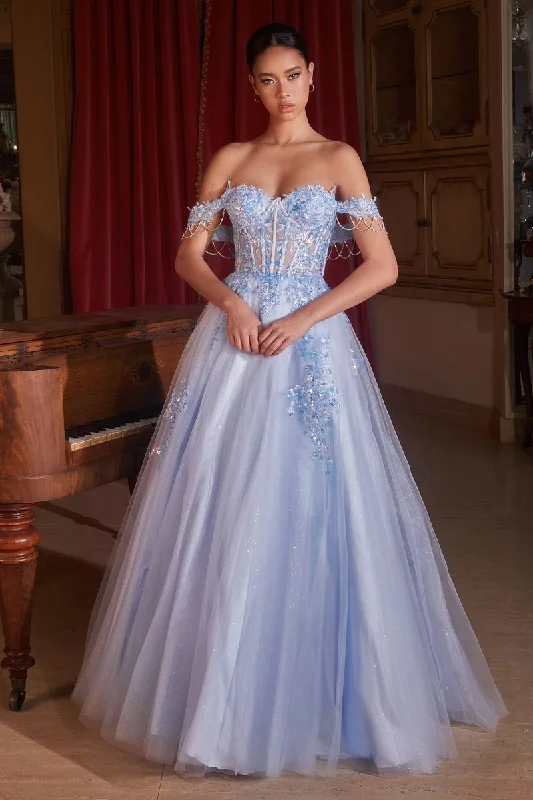 Extra Savings Cinderella Divine S490 Long Formal A Line Prom Ball Gown