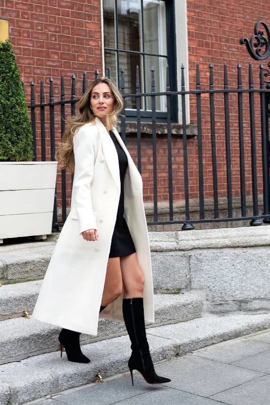Price Drop "The Jessica" - Longline Coat (Cream)