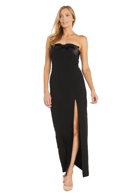 Steals and Deals R&M Richards 6639 Long Fitted Slit Formal Dress