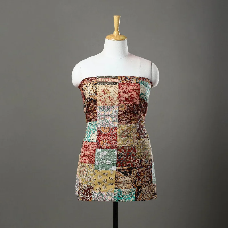 Grand Opening Sale Multicolor - Handcrafted Patchwork Cotton Kurta Material (3.2m) 59