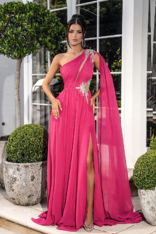 Year-End Clearance Portia and Scarlett PS24717 Long A Line Formal Beaded Prom Dress