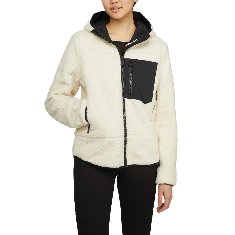 Extra Savings Pajar Women's Blakely Boyfriend Fit Sherpa Jacket with Fixed Hood