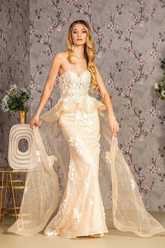 Deal Zone Prom Long Formal Overskirt Mermaid Dress