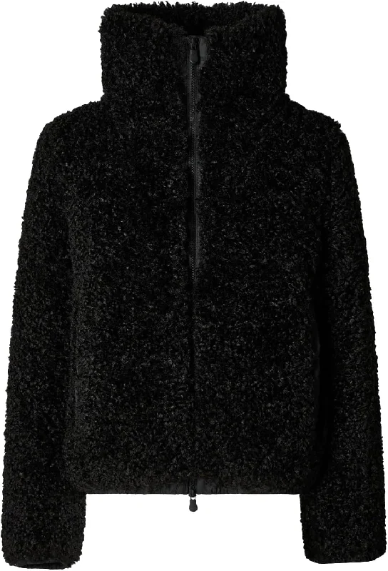Can't Miss Save the Duck Women's Kennie Faux Fur Coat, Black