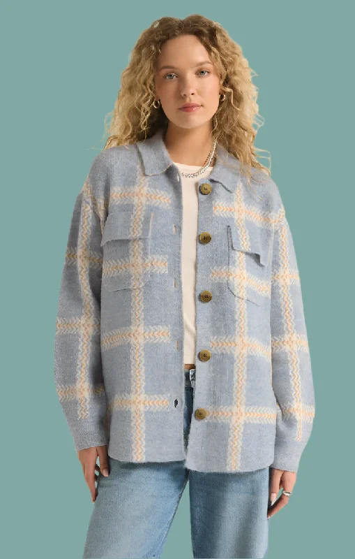 Midnight Sale Tyler Plaid Sweater Jacket