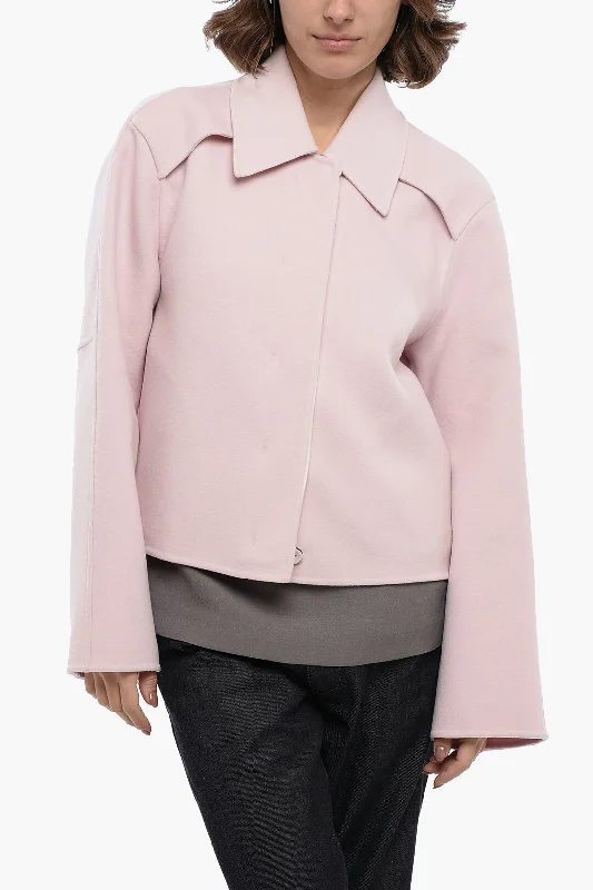 Super Bargain Jil Sander Wool Short Coat With Concealed Buttoning