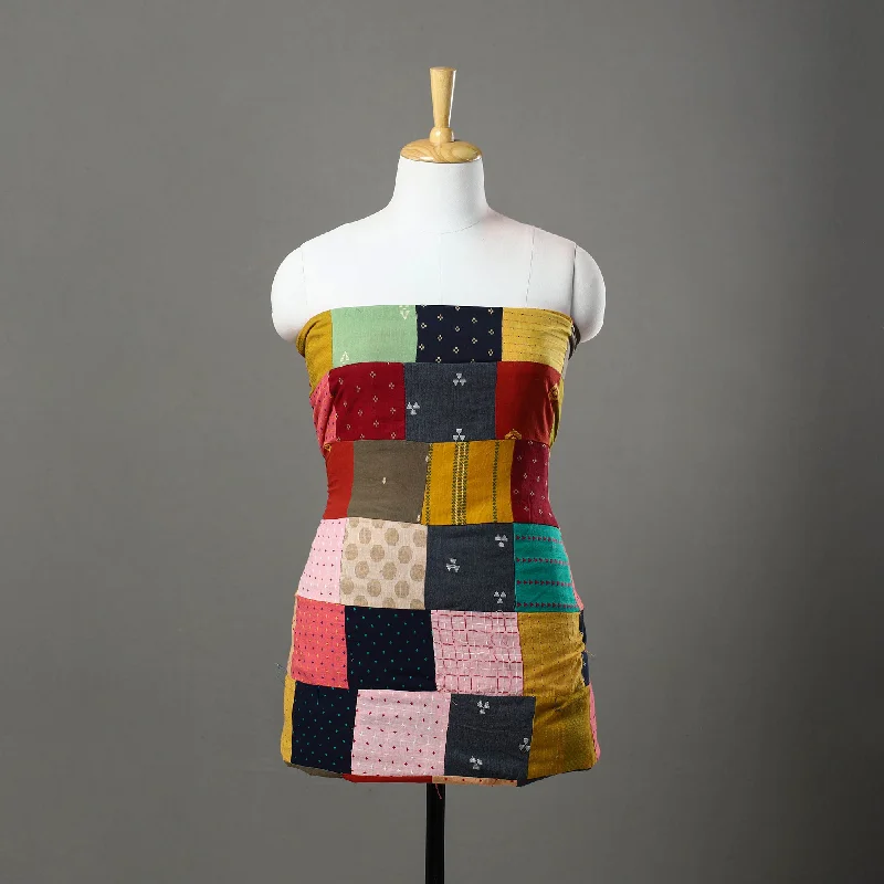 Epic Deals Multicolor - Handcrafted Patchwork Cotton Kurta Material (3m) 36