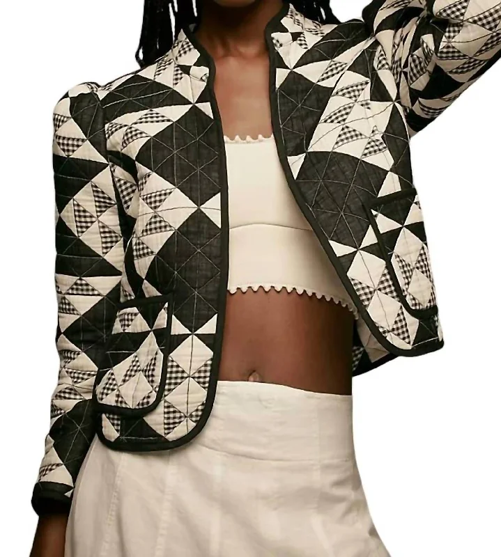 Limited Availability Wessex Jacket In Quilted Gingham