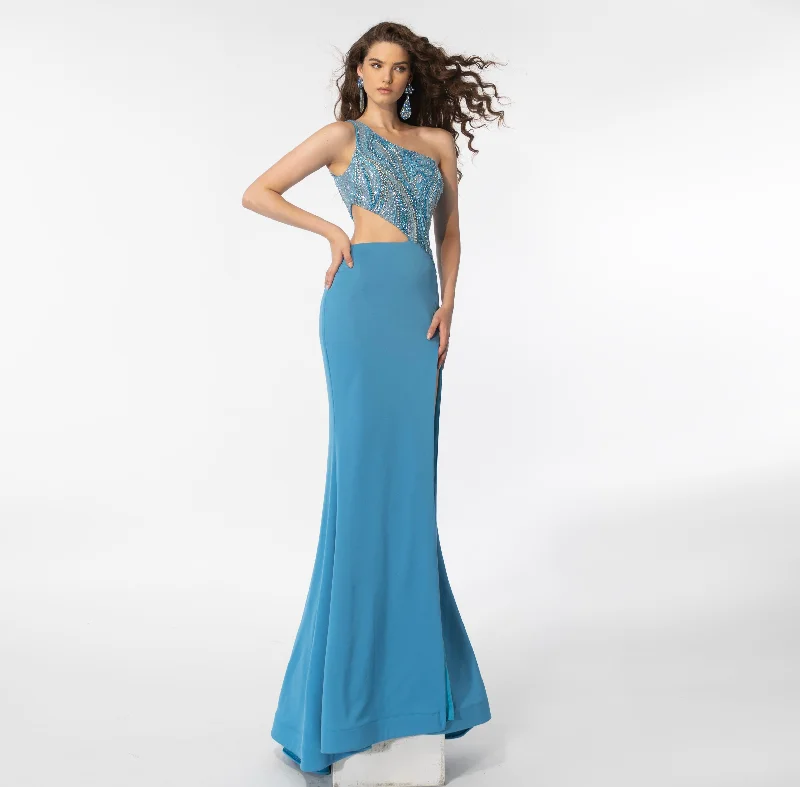 Super Deal Ava Presley 39218 Formal Long Fitted Evening Prom Dress