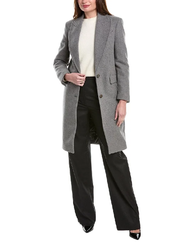 Can't Miss Michael Kors Collection Melton Chesterfield Wool Coat