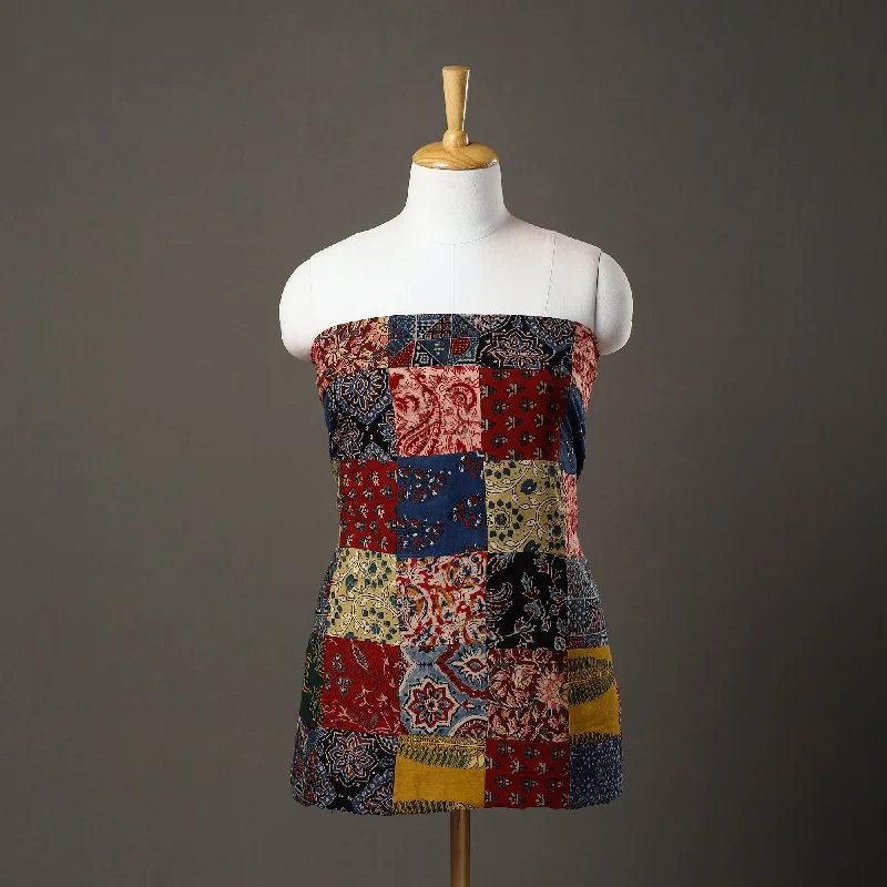 Buy Now Multicolor - Handcrafted Patchwork Cotton Kurta Material (3.25m) 02