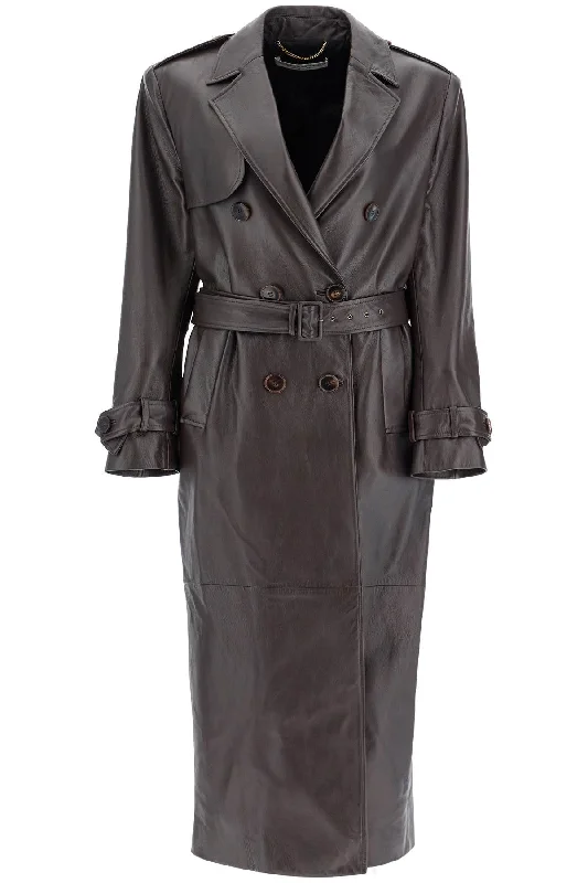Great Deals Alessandra Rich Women's Double-Breasted Nappa Leather