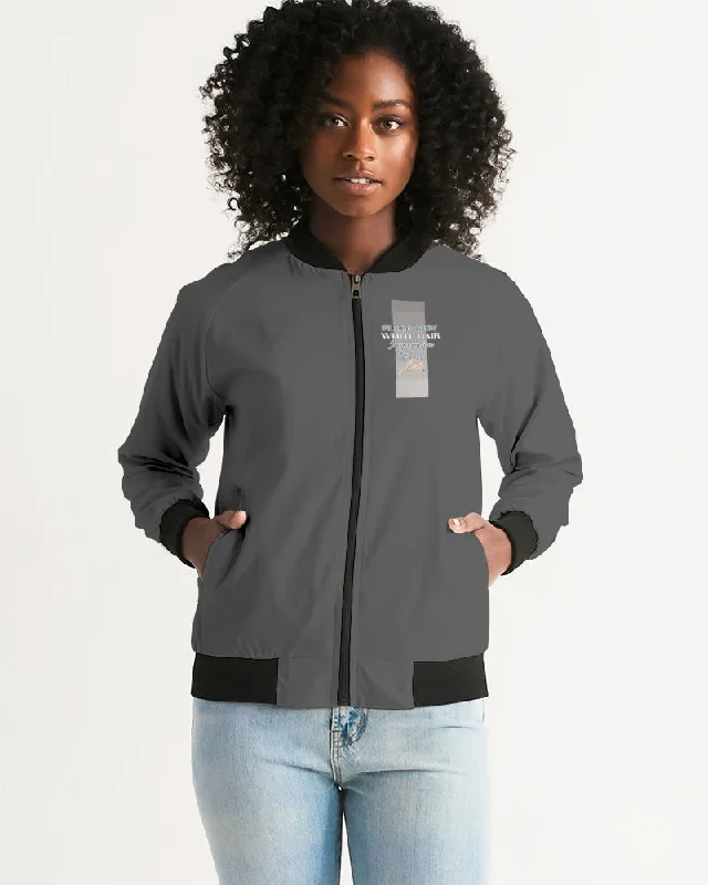 Final Clearance Indian Silver fox Women's Bomber Jacket