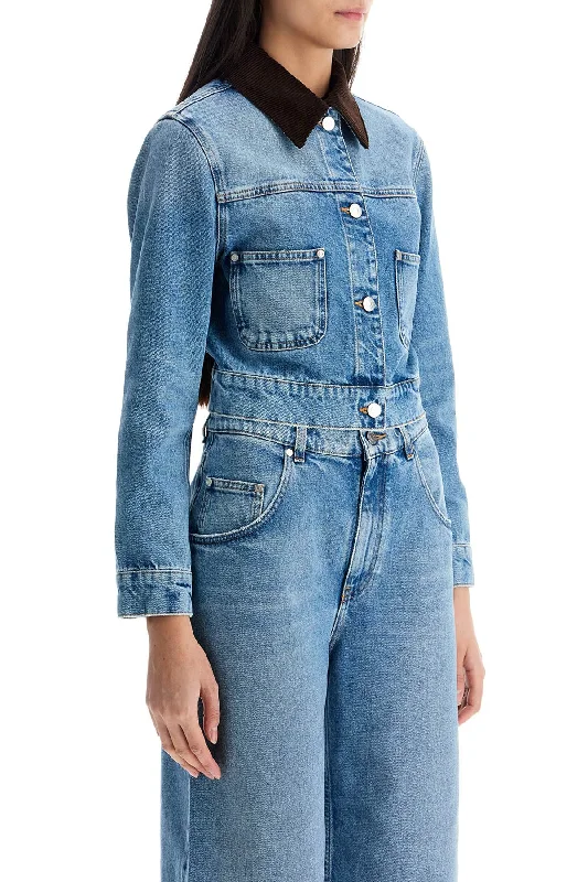 Limited Stock Stella Mccartney Cropped Denim Jacket For Women