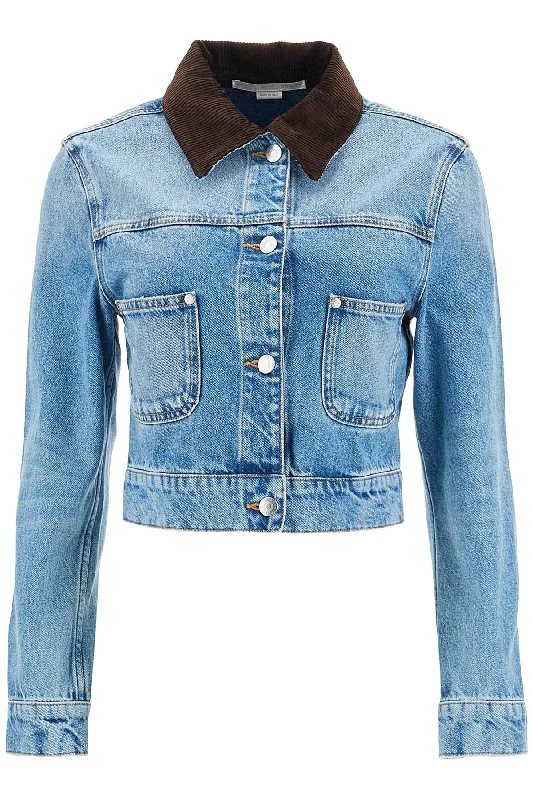 Fantastic Deals Stella Mccartney Women's Cropped blue Jacket For Women